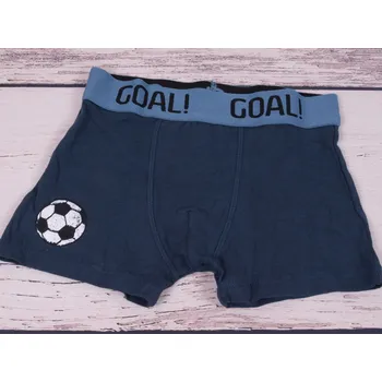 Chlapecké oblečení boxerky YO modré s fotbalovým míčem velikost oblečení - děti: 110/116