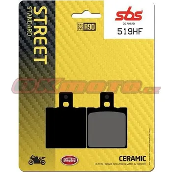 Brzdová destička Zadní brzdové destičky SBS 519HF - Ducati MONSTER, 695ccm - 07>