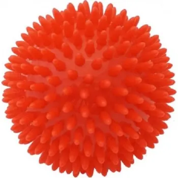 Akupresurní podložka Masážní míček ježek průměr 9 cm červený
