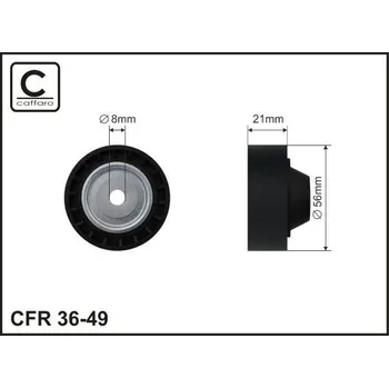 Vratná/vodicí kladka, klínový žebrový řemen CAFFARO 36-49