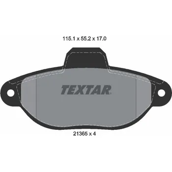 Brzdová destička Sada brzdových destiček, kotoučová brzda TEXTAR 2136502