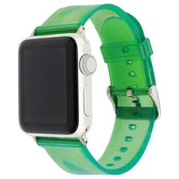 Řemínek na hodinky Transparentní silikonový řemínek pro Apple Watch Ultra 49mm / 46mm / 45mm / 44mm / 42mm - zelený