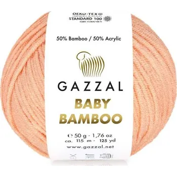 Příze Příze Baby Bamboo 95234 světlá lososová Gazzal