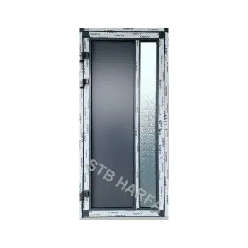 Vchodové dveře Hliníkové vchodové dveře 100x210 ANTRACIT 3-sklo