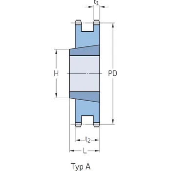 Řetěz na kolo Řetězové kolo SKF PHS 12B-2TBH15 Taper Lock - kalené zuby