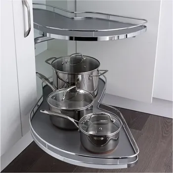 Kuchyňská skříňka KESSEBÖHMER Police LeMans II Arena classic šedá/šedá Orientace, šířka: Pravá 600 mm