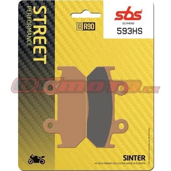 Brzdová destička Přední brzdové destičky SBS 593HS - Honda CBR 600 F, 600ccm - 87-94