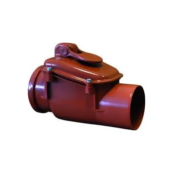 Kanalizační potrubí HT-zpetna klapka B50 s aretaci KARMAT bila