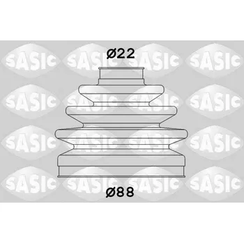 Hřídel nápravy Sada měchů, hnací hřídel SASIC 1906099