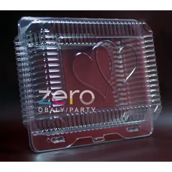 Jednorázové nádobí SL 45/F 45 vanička s víčkem + srdíčka