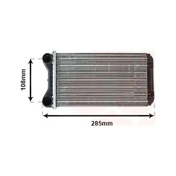 Výměník tepla Výměník tepla, vnitřní vytápění VAN WEZEL 03006223