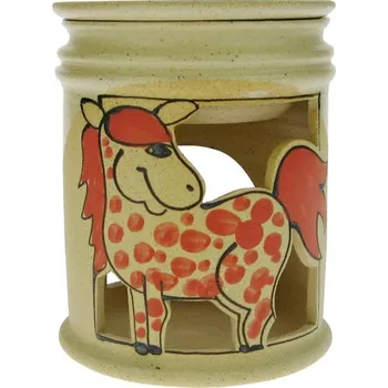 Aroma lampa Aromalampa kůň 12,5 cm (Keramická aromalampa s koníkem)