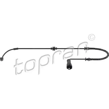 Brzdová destička Výstražný kontakt, opotřebení obložení TOPRAN 206 946