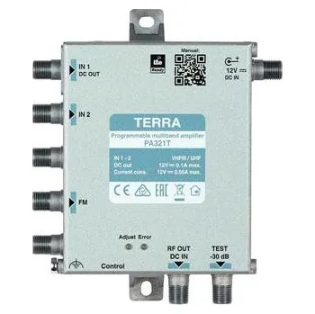 Hi-Fi Zesilovač Programovatelný zesilovač TERRA PA321TP (2xVHF/UHF+FM, AGC)