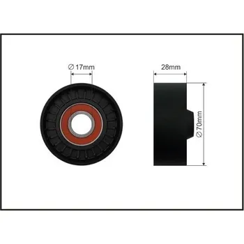 Vratná/vodicí kladka, klínový žebrový řemen CAFFARO 339-00