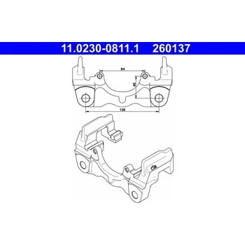 Brzdový třmen Držák, brzdový třmen ATE 11.0230-0811.1