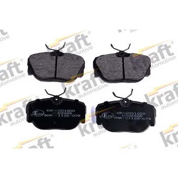 Brzdový systém Sada brzdových destiček, kotoučová brzda KRAFT AUTOMOTIVE 6001000