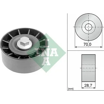 Auto-moto Vratná/vodicí kladka, klínový žebrový řemen Schaeffler INA 532 0254 10