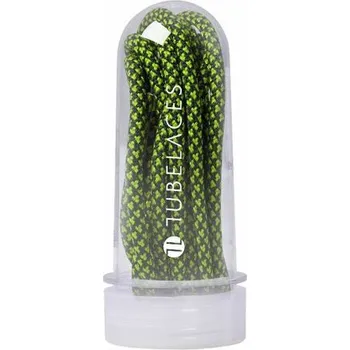 Tkaničky do bot Tkaničky Tubelaces ROPE MULTI Black/Neon Green velikost 130