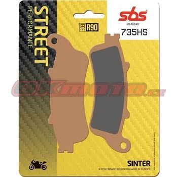 Brzdová destička Přední brzdové destičky SBS 735HS - Honda VTX 1800, 1800ccm - 01-06