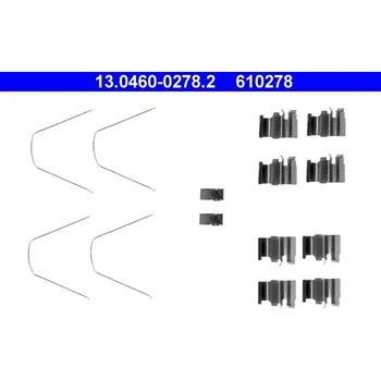 Brzdový systém Sada příslušenství, obložení kotoučové brzdy ATE 13.0460-0278.2