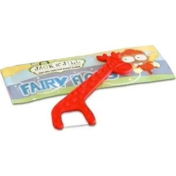 Zubní nit JACK N' JILL Fairy Floss dětský flosser s jahodovou příchutí 1 ks