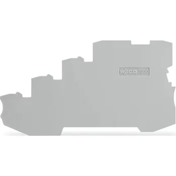 Rozvaděč WAGO Bočnice 2000-5491 koncová a separátor 1 mm, šedá 2000-5491