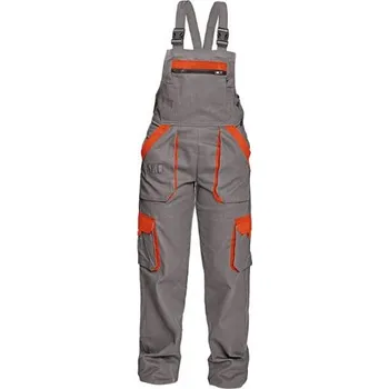 montérky Cerva MAX kalhoty lacl 260g šedá/oranžová 60 [doprodej]