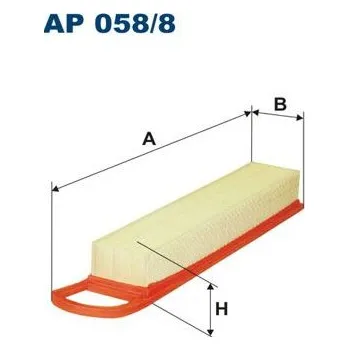 Vzduchový filtr Vzduchový filtr FILTRON AP 058/8
