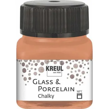 Speciální výtvarná barva Kreul Barva na sklo a porcelán CHALKY 20 ml TERAKOTA ZEMĚ