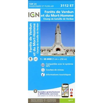 Forets de Verdun et du Morte-Homme 1:25 000