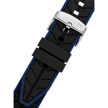 Řemínek na hodinky Silikonový řemínek Morellato Sesia M 4985187.862, modrý - 20 mm