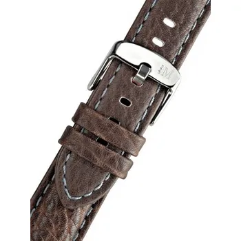 Řemínek na hodinky Kožený řemínek Morellato Racing 4206B07.032 M, hnědý