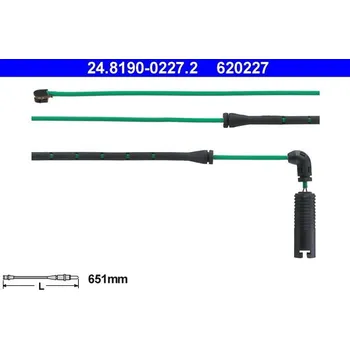 Auto-moto Výstražný kontakt, opotřebení obložení ATE 24.8190-0227.2