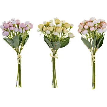 umělá květina KAMÉLIE 14x14x30cm/3b. kytice