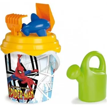 Hračka na písek Smoby Kyblíček Spiderman s konvičkou a přísl.velký Smoby