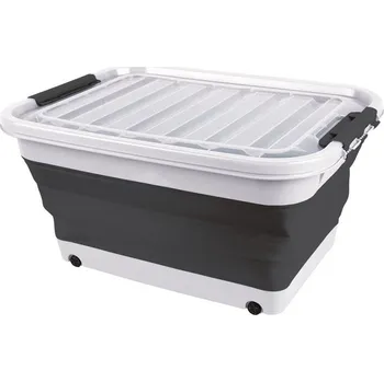 Příslušenství ke karavanu Úložný box 4CAMP 65l skládací s víkem a kolečky