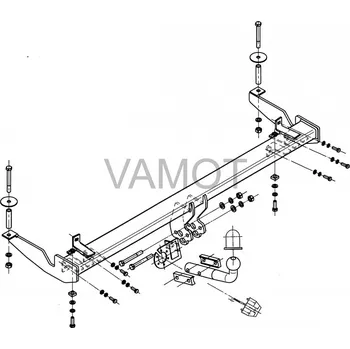 Tažné zařízení Tažné zařízení Fiat Doblo (také Cargo Maxi) (2000 - 2009) (5645)