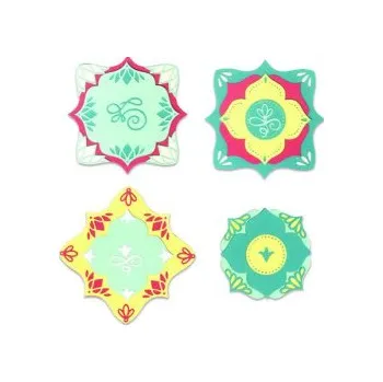 Řezačka papíru SIZZIX Thinlits vyřezávací kovové šablony - štítky