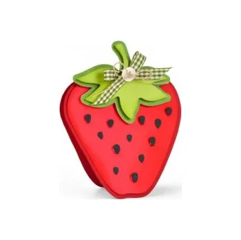 Řezačka papíru SIZZIX Framelits vyřezávací kovové šablony - jahoda 5 ks