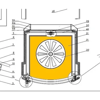Krbová kamna JOTUL Spodní vnitřní díl F 220 (do starého typu kamen); ND 10316412