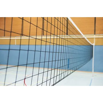Volejbalová síť Volejbalová tréninková síť PP 3 mm, černá, lano kevlar