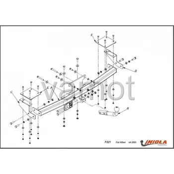 Tažné zařízení Tažné zařízení Fiat Albea (2001 - 2010) (5747)
