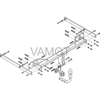 Tažné zařízení Tažné zařízení Mercedes W 212 4D E-série (2009 - 2016 (W212)) (4673)