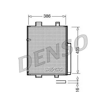 Výparník klimatizace Kondenzátor, klimatizace DENSO DCN35001