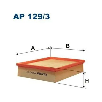 Filtr do auta Vzduchový filtr FILTRON AP 129/3