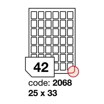 Samolepící etiketa Samolepící snímatelné etikety Rayfilm Office 25x33 mm 100 archů R0102.2068