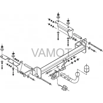 Auto-moto Tažné zařízení Opel Zafira B (kromě OPC a CNG) (2005 - 2014 (B)) (4469)