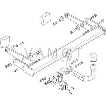 Autodíl Tažné zařízení Audi A4 4D (také Quattro) (B9) (2015 a novější (B9)) (7691)