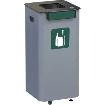 Odpadkový koš HTI Venkovní odpadkový koš - zelený MC-7763-2